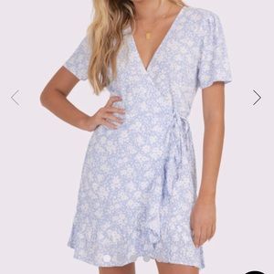 Billabong Blue Bell Wrap Dress